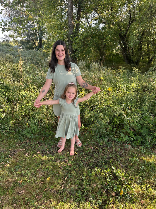 Grove Twirl Dress with Biker Shorts