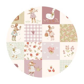 Cottage Picnic Headband Bow