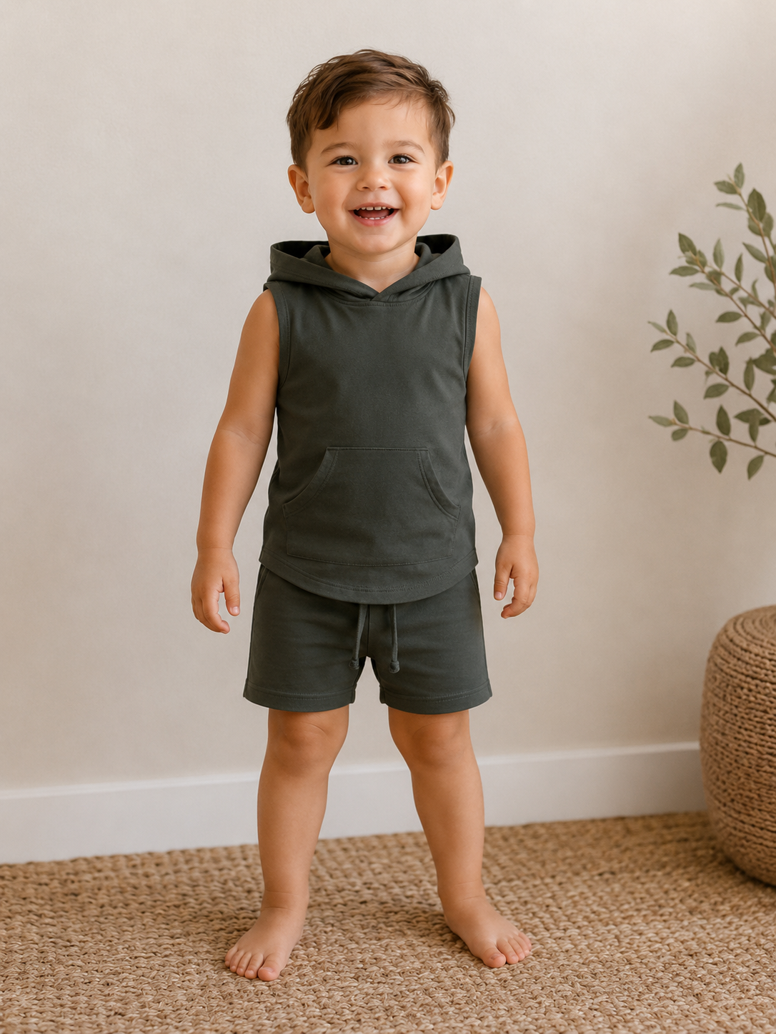 Dark Green Tank Top and Short Set – Great Lakes Littles