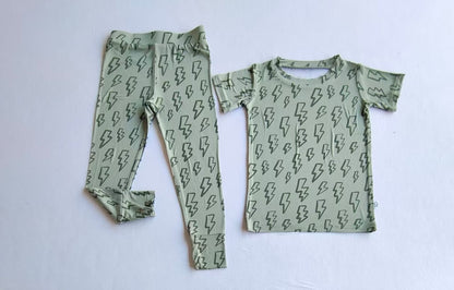 Sage Lightning Short Sleeve Set