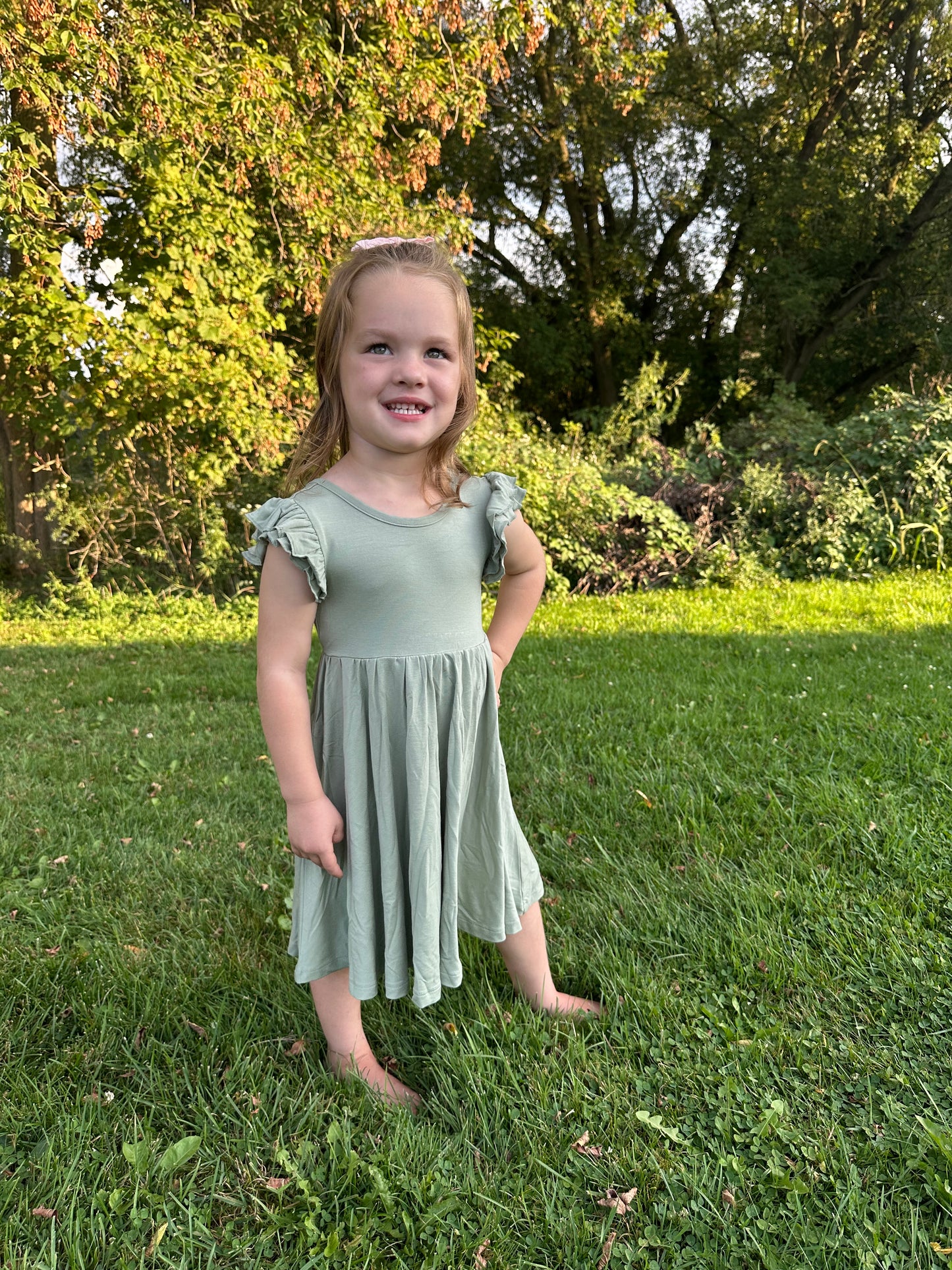 Grove Twirl Dress with Biker Shorts