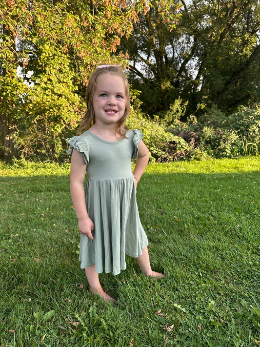 Grove Twirl Dress with Biker Shorts