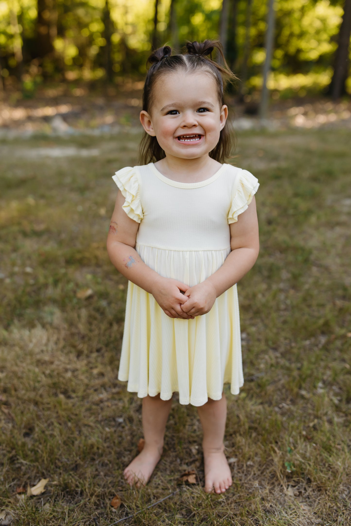 Summer Haze Twirl Dress with Biker Shorts