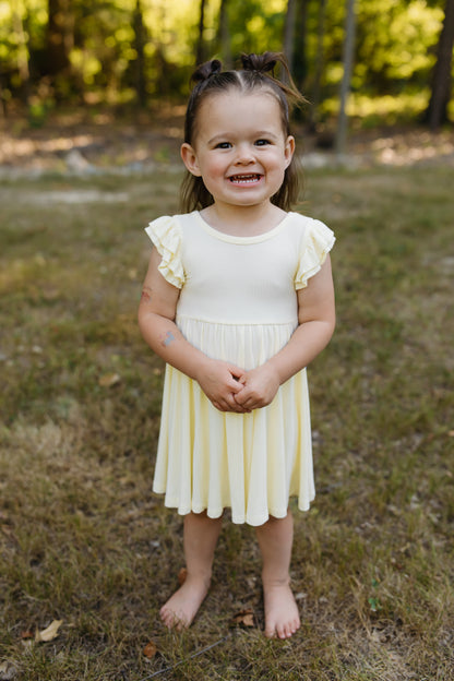Summer Haze Twirl Dress with Biker Shorts