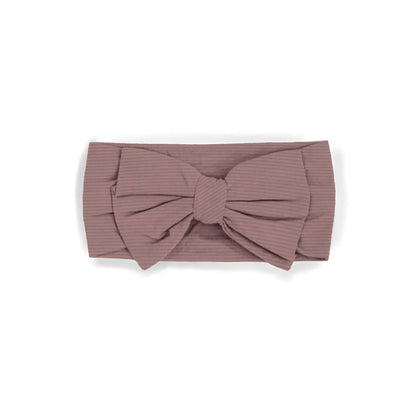 Cottage Picnic Mauve Headband Bow