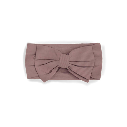 Cottage Picnic Mauve Headband Bow