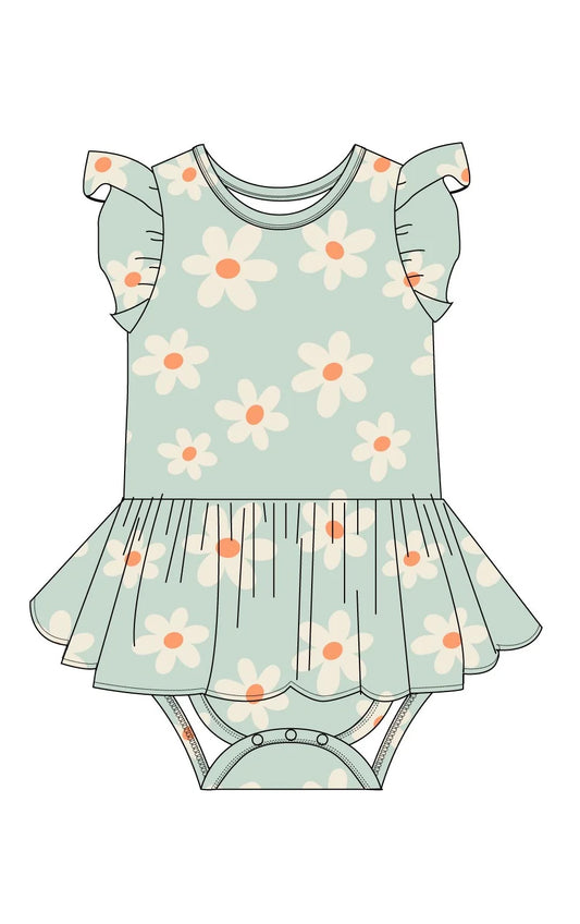 Darling Daisy: Bodysuit Twirl Dress