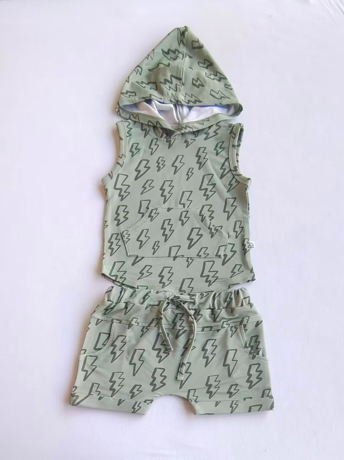 Sage Lightning Tank Top and Short Set