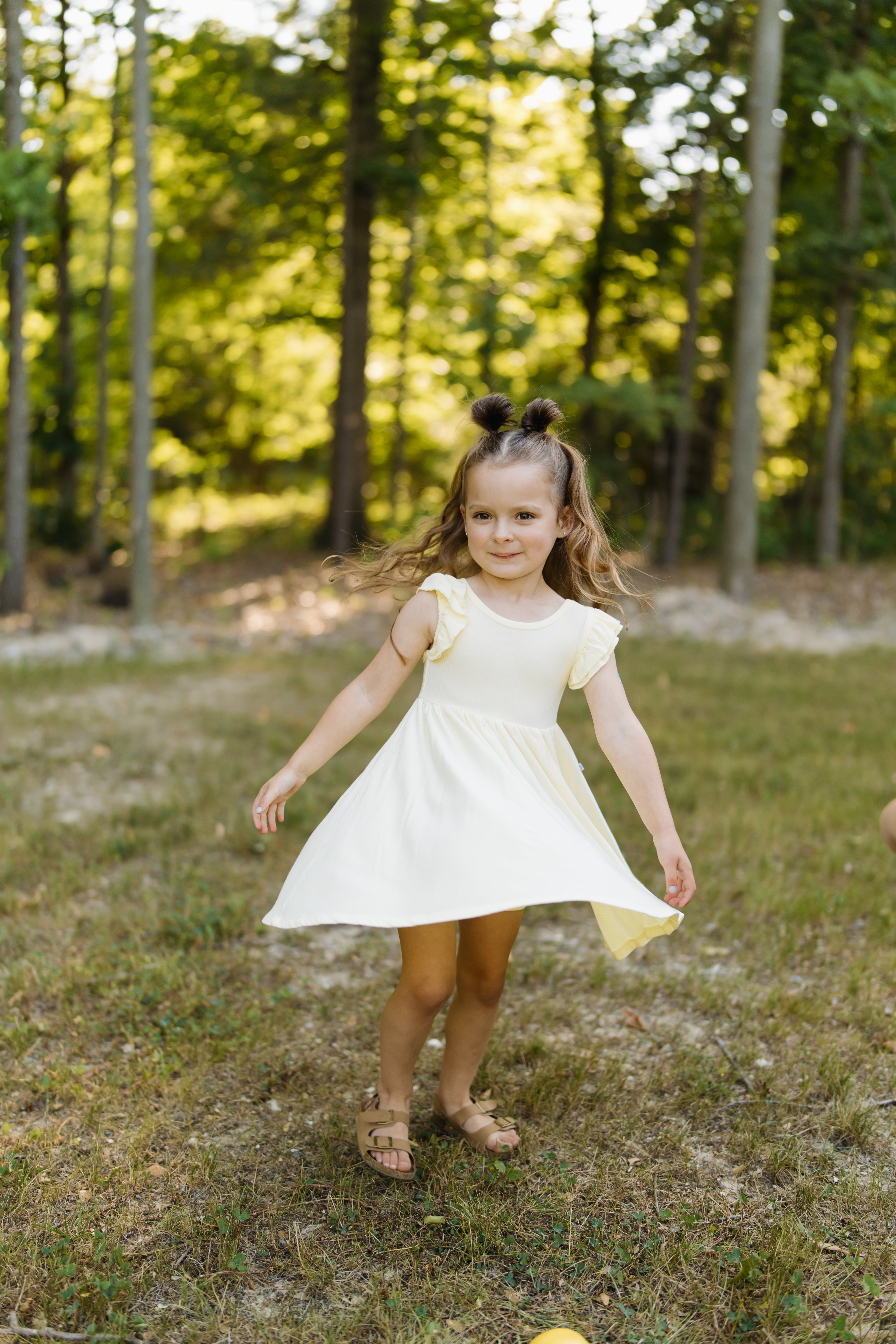 Summer Haze Twirl Dress with Biker Shorts – Great Lakes Littles