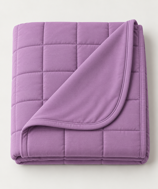 Wisteria Quilted Bamboo Blanket