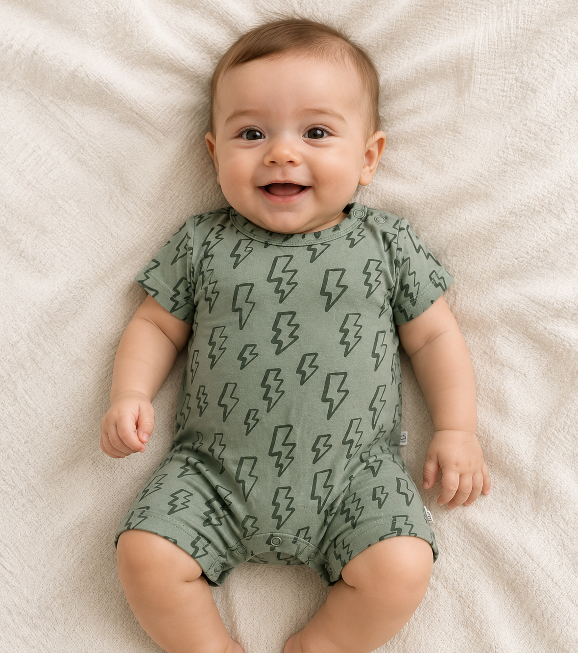 Sage Lightning Short Romper