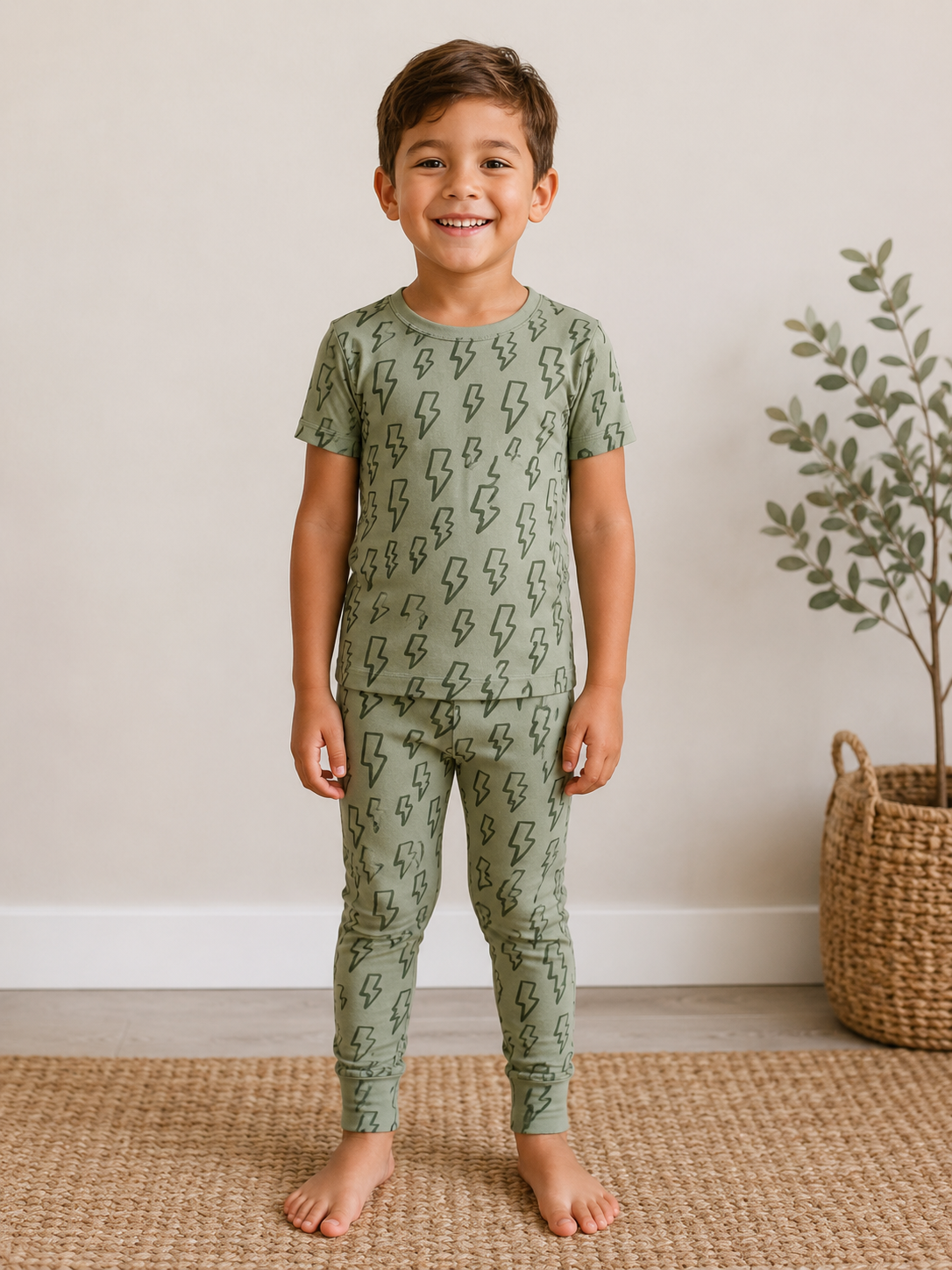 Sage Lightning Short Sleeve Set