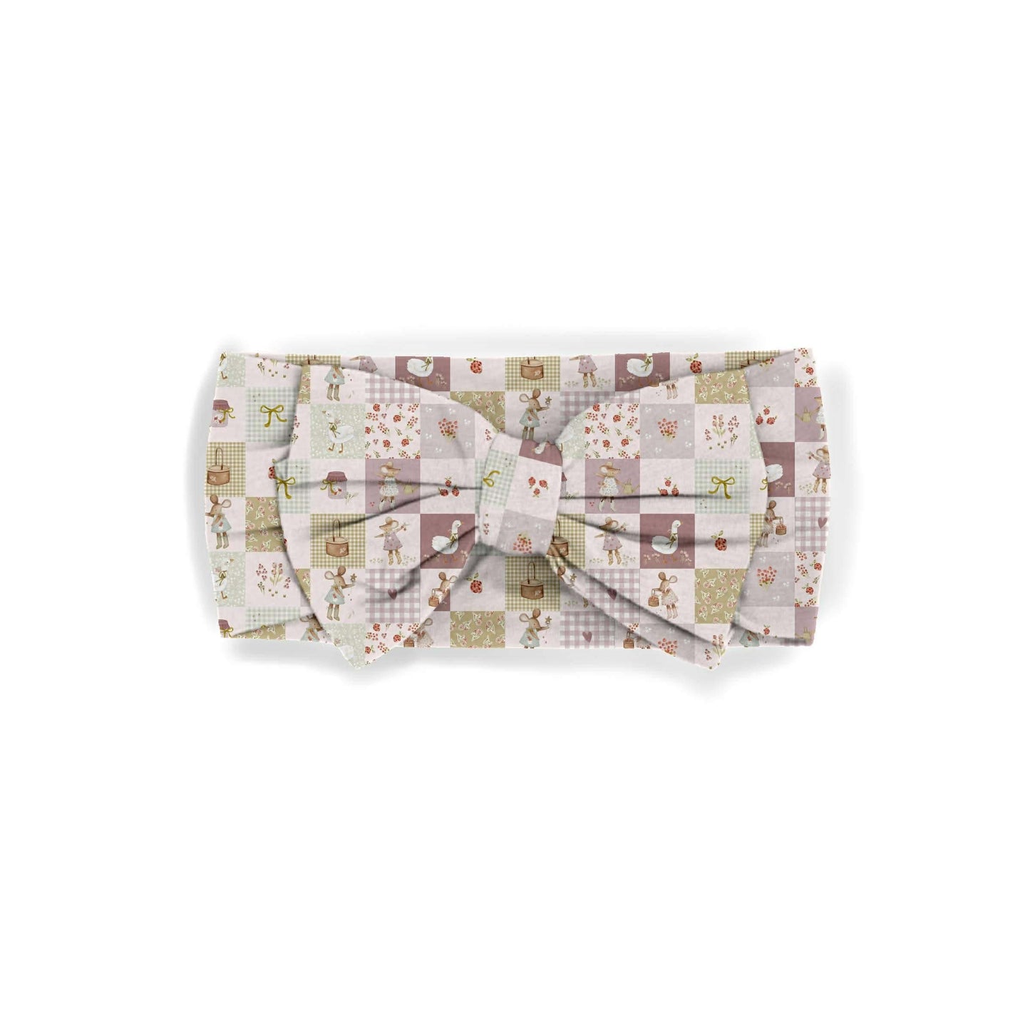 Cottage Picnic Headband Bow